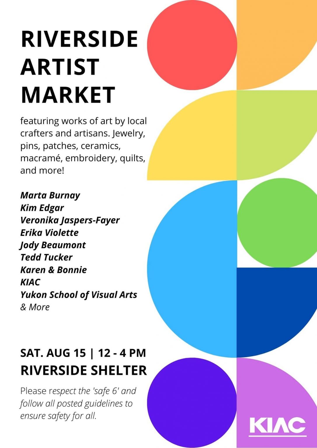Yukon Riverside Artists’ Market KLONDIKE INSTITUTE OF ART & CULTURE