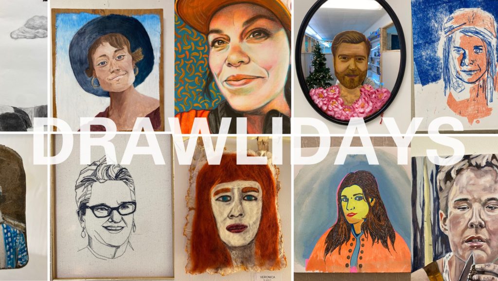 Drawlidays Portrait Reveal Exhibition