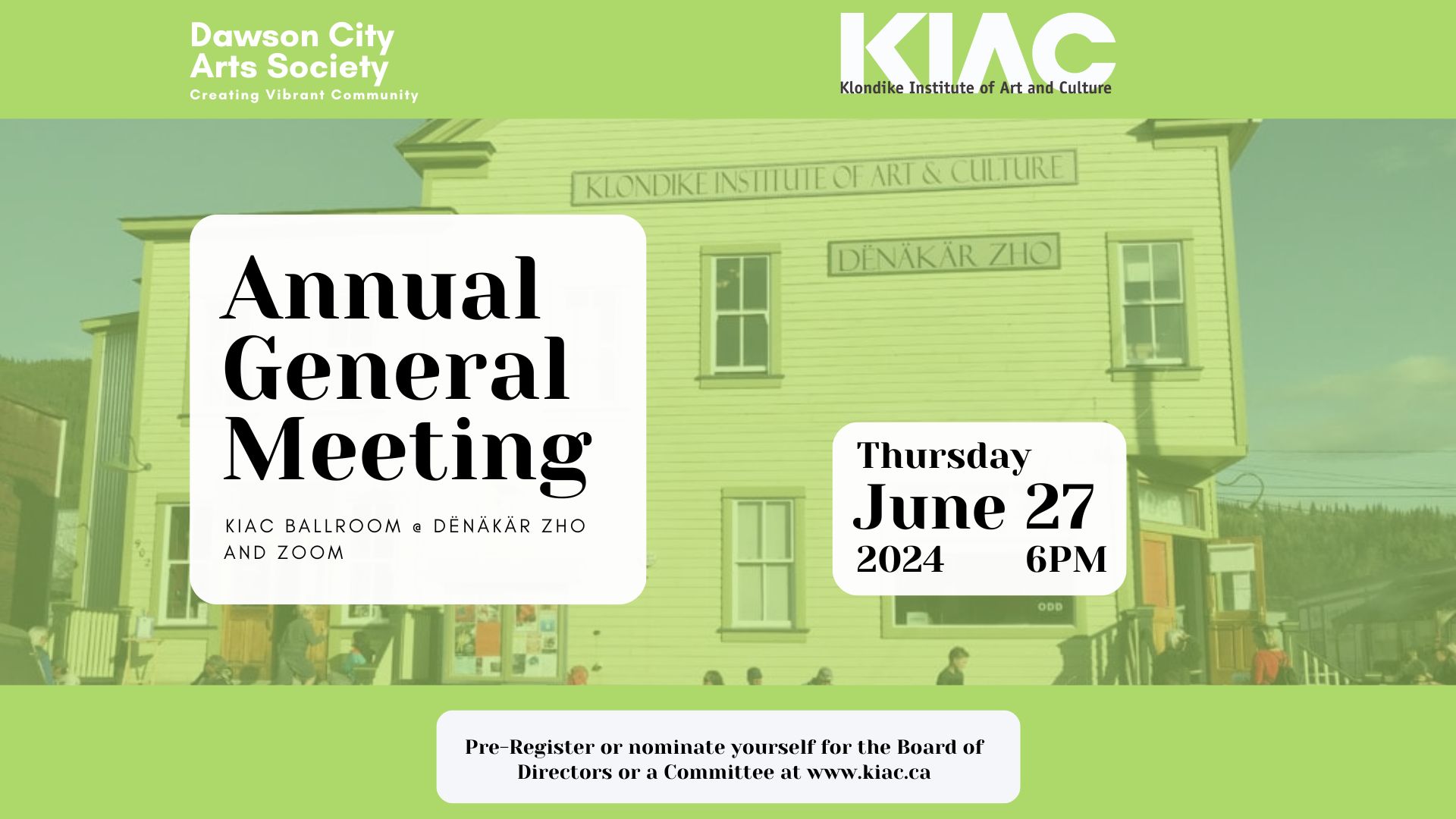 Annual General Meeting: June 27 2024 at 6pm
