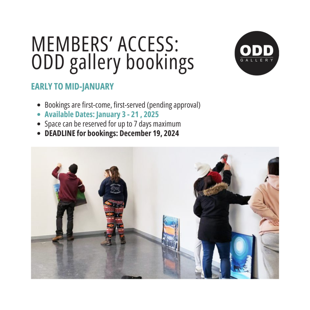 ODD Gallery MEMBER’S ACCESS: January 2025 RESERVATIONS