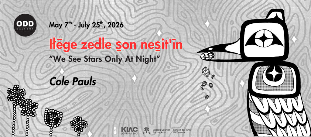 Opening Reception: Cole Pauls “Iłēge zedle s̱on nes̱it’īn | We See Stars Only At Night”